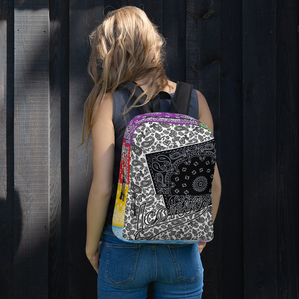 ROYAL ICONIC | Bandana Patchwork BACKPACK Digital Frontier HueMan Gang Cobain Collective Carousel 3 Color Variations
