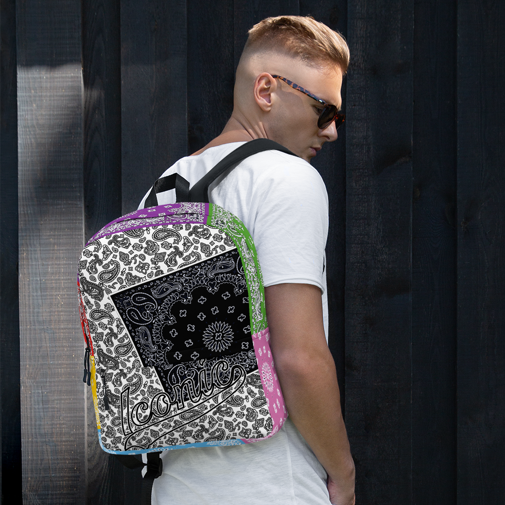 ROYAL ICONIC | Bandana Patchwork BACKPACK Digital Frontier HueMan Gang Cobain Collective Carousel 3 Color Variations