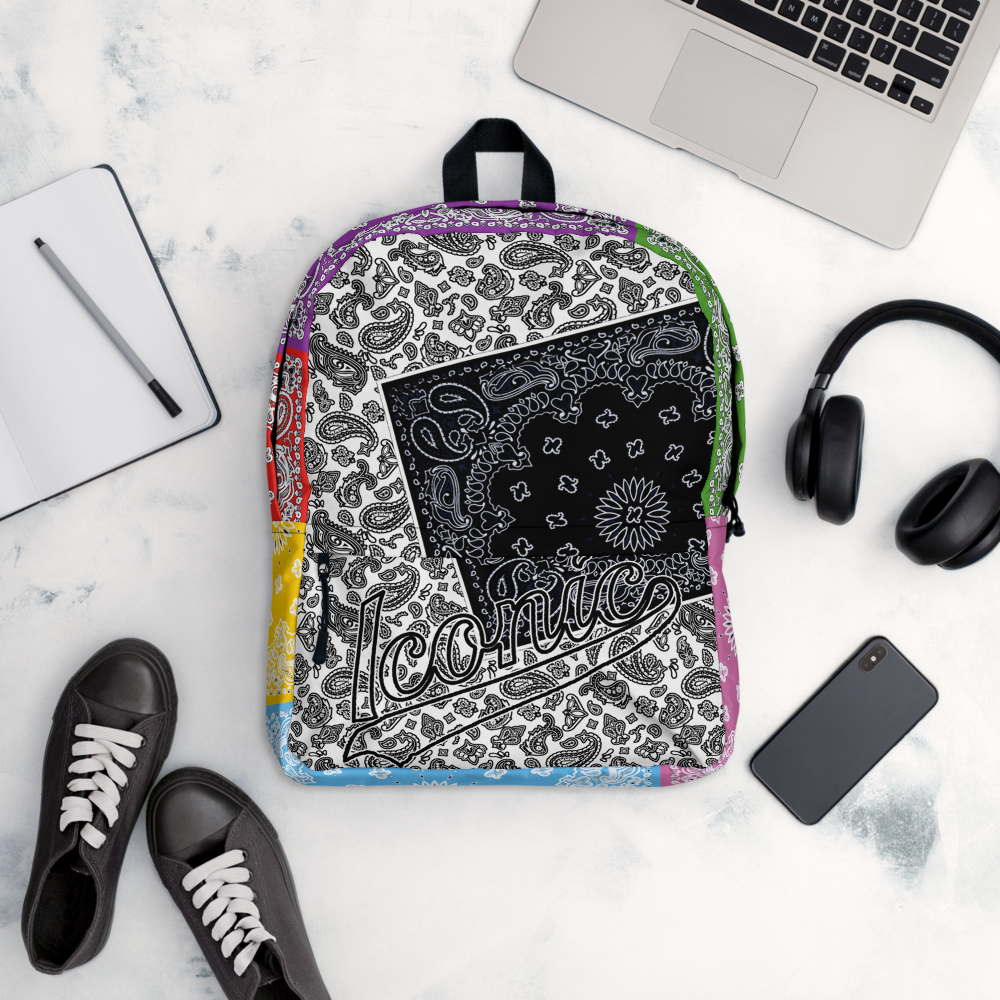 ROYAL ICONIC | Bandana Patchwork BACKPACK Digital Frontier HueMan Gang Cobain Collective Carousel 3 Color Variations