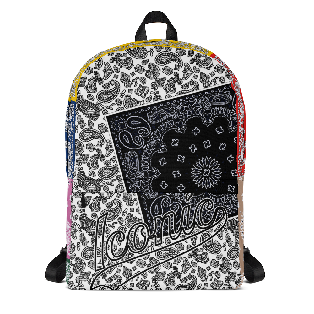 ROYAL ICONIC | Bandana Patchwork BACKPACK Digital Frontier HueMan Gang Cobain Collective Carousel 3 Color Variations