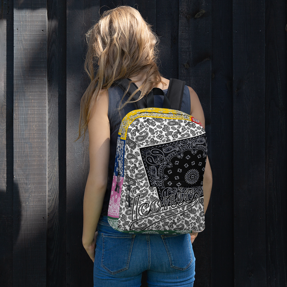 ROYAL ICONIC | Bandana Patchwork BACKPACK Digital Frontier HueMan Gang Cobain Collective Carousel 3 Color Variations