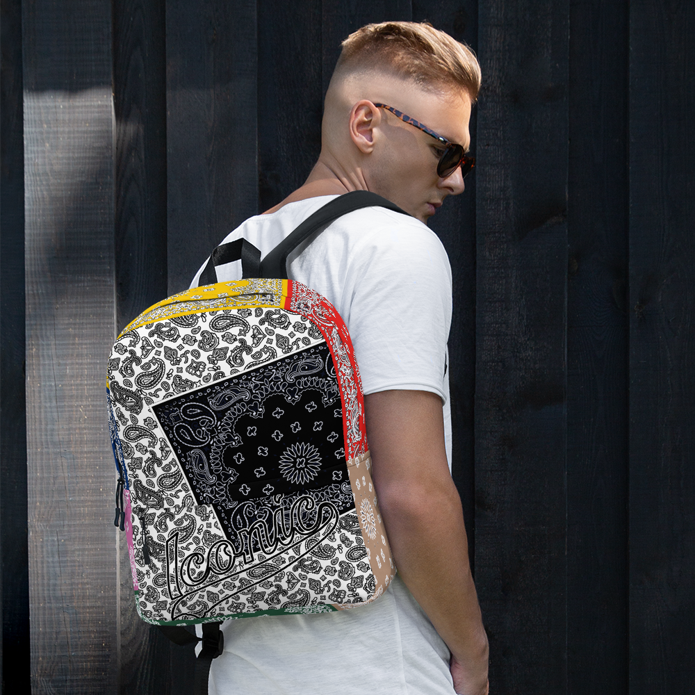 ROYAL ICONIC | Bandana Patchwork BACKPACK Digital Frontier HueMan Gang Cobain Collective Carousel 3 Color Variations