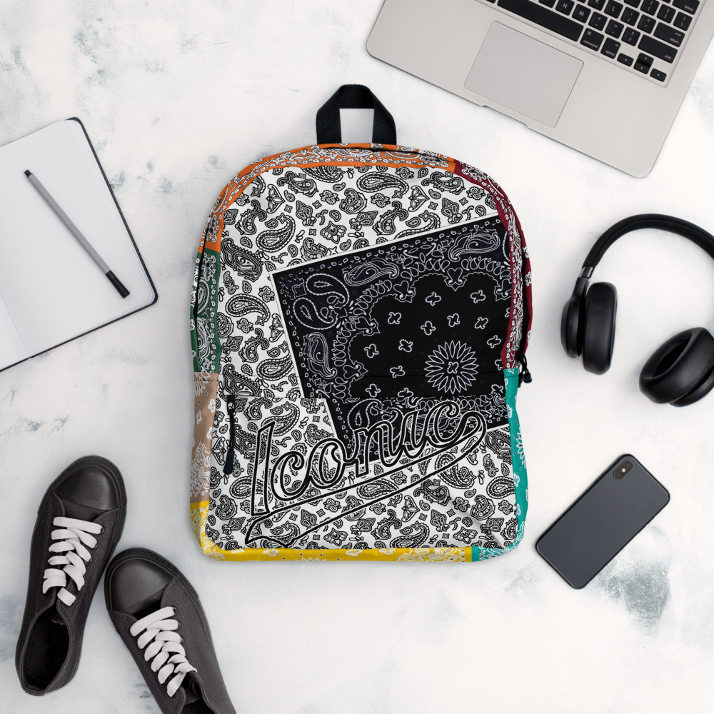 ROYAL ICONIC | Bandana Patchwork BACKPACK Digital Frontier HueMan Gang Cobain Collective Carousel 3 Color Variations
