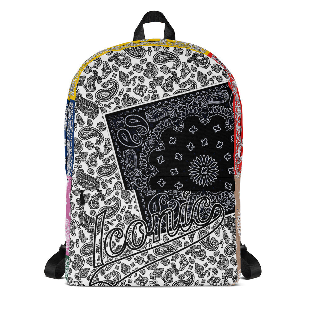 ROYAL ICONIC | Bandana Patchwork BACKPACK Digital Frontier HueMan Gang Cobain Collective Carousel 3 Color Variations