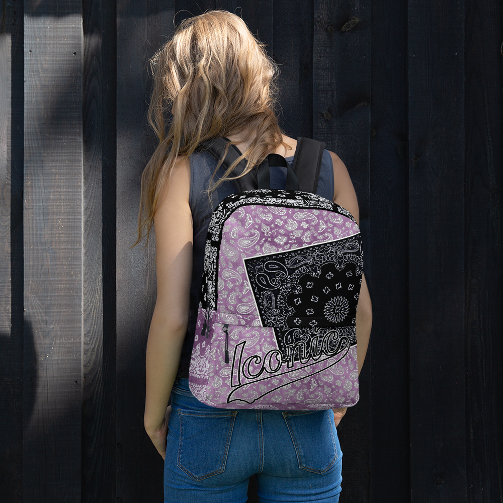ROYAL ICONIC | Bandana Flag Tie Dye Aether Pour Color Block BACKPACK HueMan Gang Acid Wash Ice Dye Purple Crush