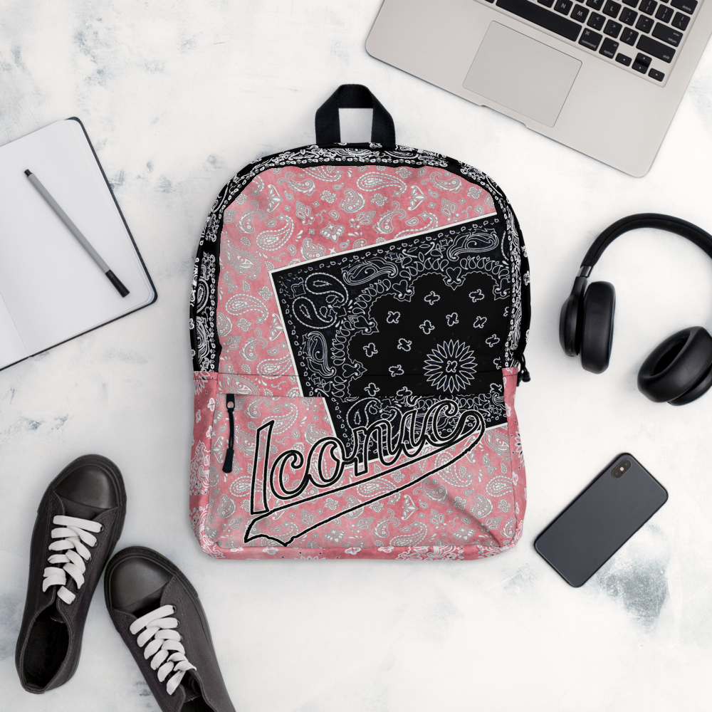 ROYAL ICONIC | Bandana Flag Tie Dye Aether Pour Color Block BACKPACK HueMan Gang Acid Wash Ice Dye Pink Blue Denim 2 Variations