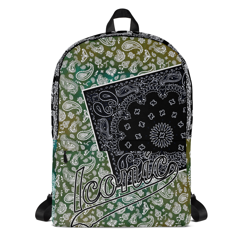 ROYAL ICONIC | Bandana Flag Tie Dye Aether Pour Color Block BACKPACK HueMan Gang Acid Wash Ice Dye Autumn Fields & Forests 2 Variations