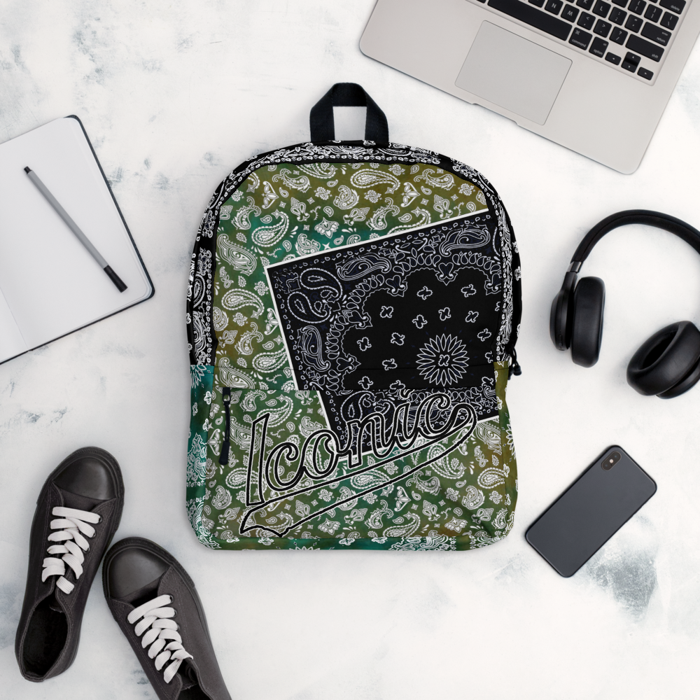 ROYAL ICONIC | Bandana Flag Tie Dye Aether Pour Color Block BACKPACK HueMan Gang Acid Wash Ice Dye Autumn Fields & Forests 2 Variations