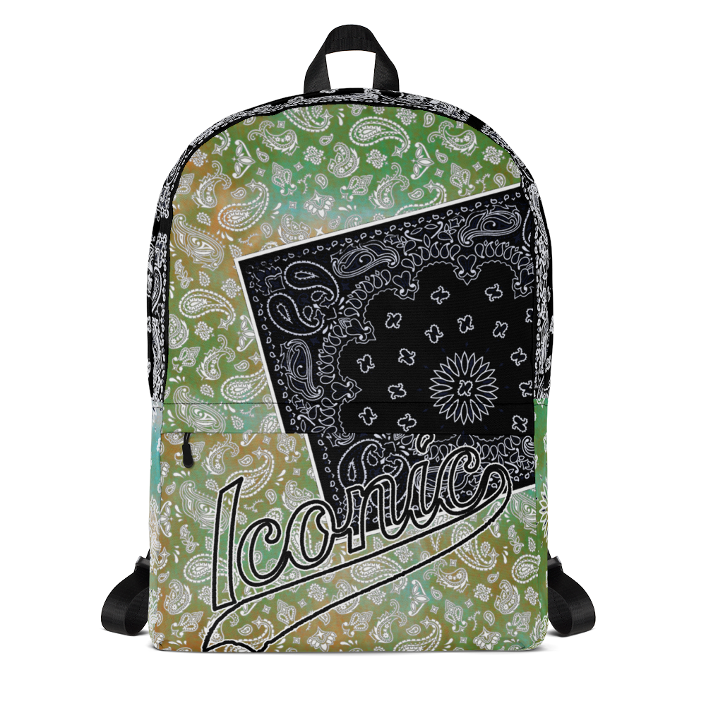 ROYAL ICONIC | Bandana Flag Tie Dye Aether Pour Color Block BACKPACK HueMan Gang Acid Wash Ice Dye Autumn Fields & Forests 2 Variations