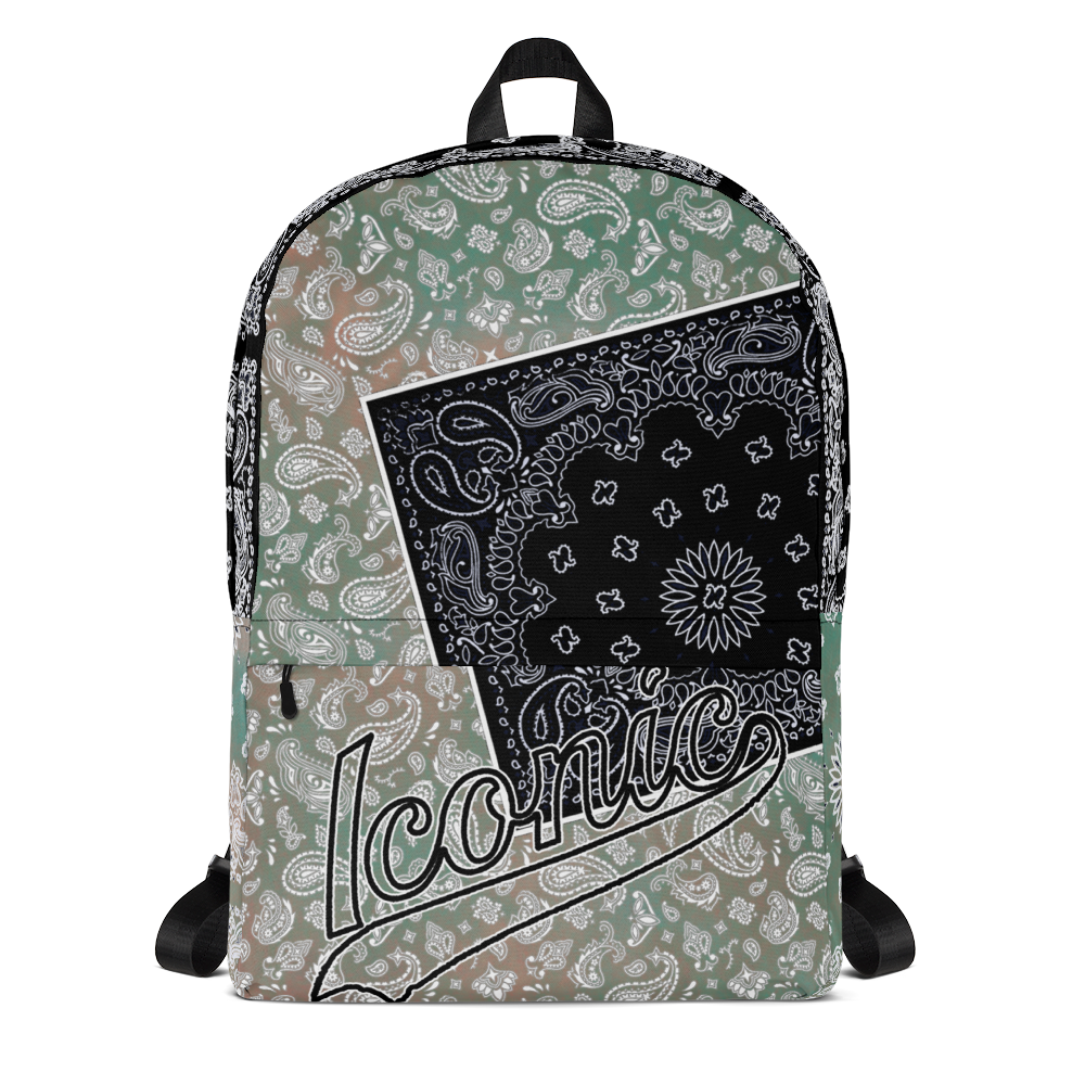 ROYAL ICONIC | Bandana Flag Tie Dye Aquarius Pour Color Block BACKPACK HueMan Gang Acid Wash Ice Dye Seafoam Haze Color Cloud