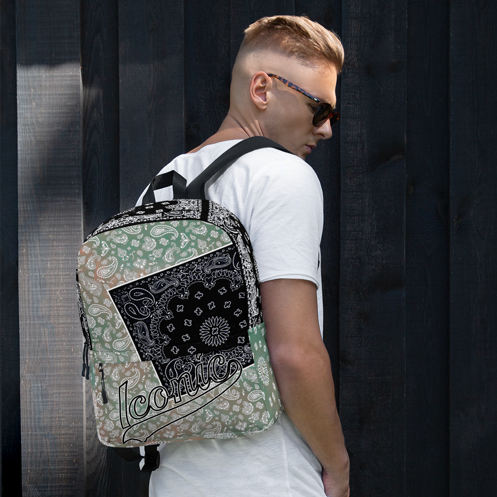 ROYAL ICONIC | Bandana Flag Tie Dye Aquarius Pour Color Block BACKPACK HueMan Gang Acid Wash Ice Dye Seafoam Haze Color Cloud