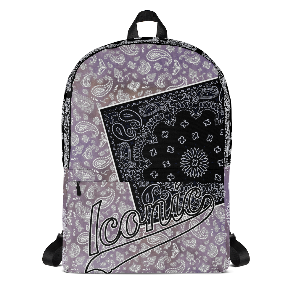 ROYAL ICONIC | Bandana Flag Tie Dye Aquarius Pour Color Block BACKPACK HueMan Gang Acid Wash Ice Dye Pastel Purple Dust Color Cloud