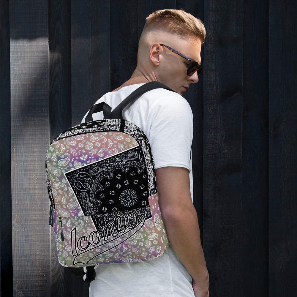 ROYAL ICONIC | Bandana Flag Tie Dye Aquarius Pour Color Block BACKPACK HueMan Gang Acid Wash Ice Dye Pastel Cray On Color Cloud