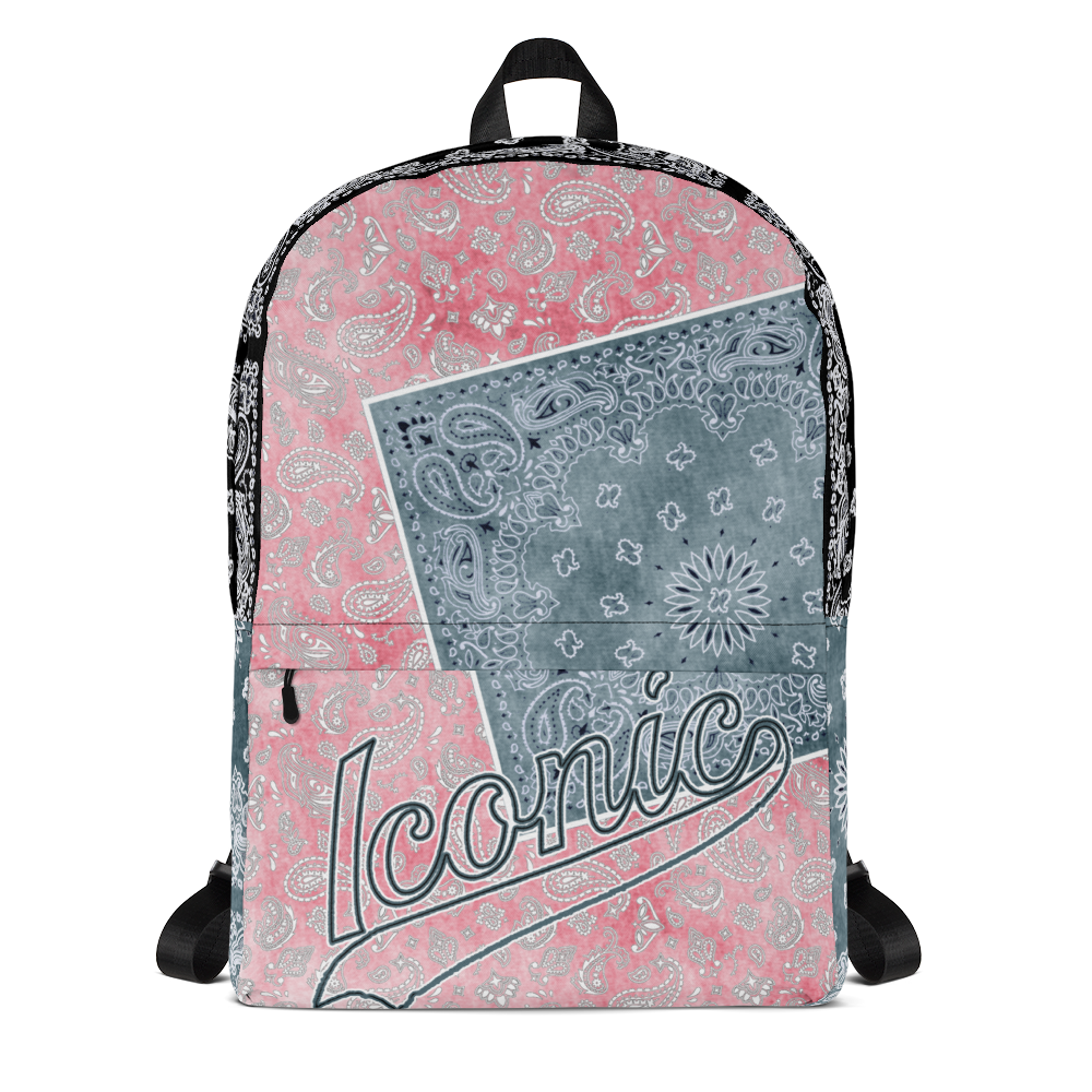 ROYAL ICONIC | Bandana Flag Tie Dye Aether Pour Color Block BACKPACK HueMan Gang Acid Wash Ice Dye Pink Blue Denim 2 Variations
