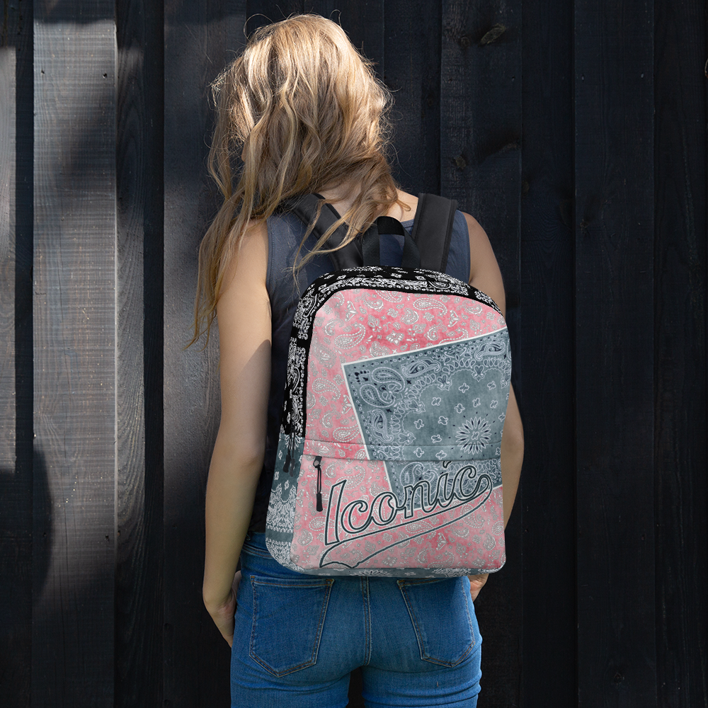ROYAL ICONIC | Bandana Flag Tie Dye Aether Pour Color Block BACKPACK HueMan Gang Acid Wash Ice Dye Pink Blue Denim 2 Variations