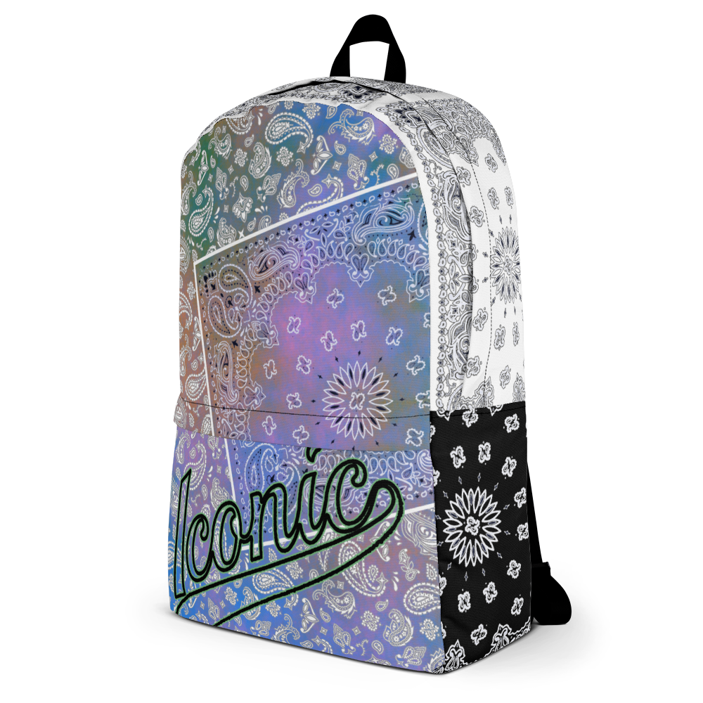 ROYAL ICONIC | Bandana Patchwork BACKPACK Digital Frontier HueMan Gang Tie Dye Aethereal 1 Pastel