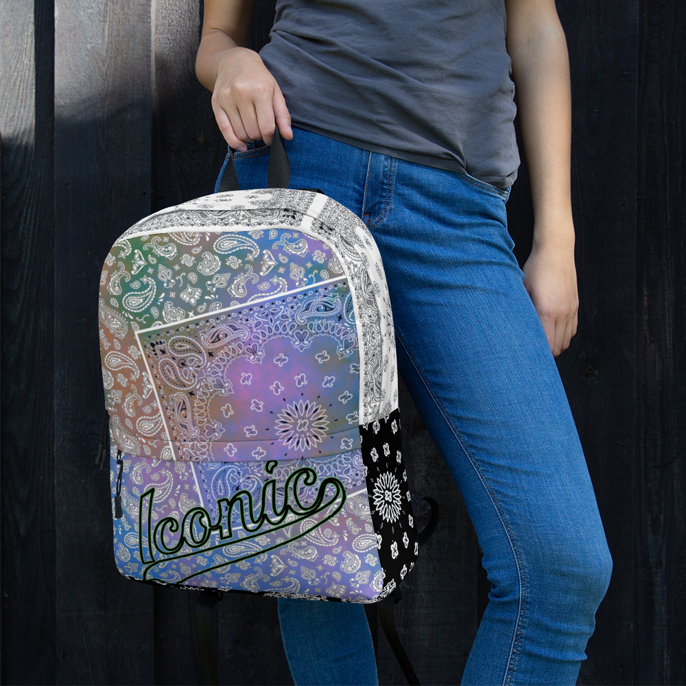 ROYAL ICONIC | Bandana Patchwork BACKPACK Digital Frontier HueMan Gang Tie Dye Aethereal 1 Pastel