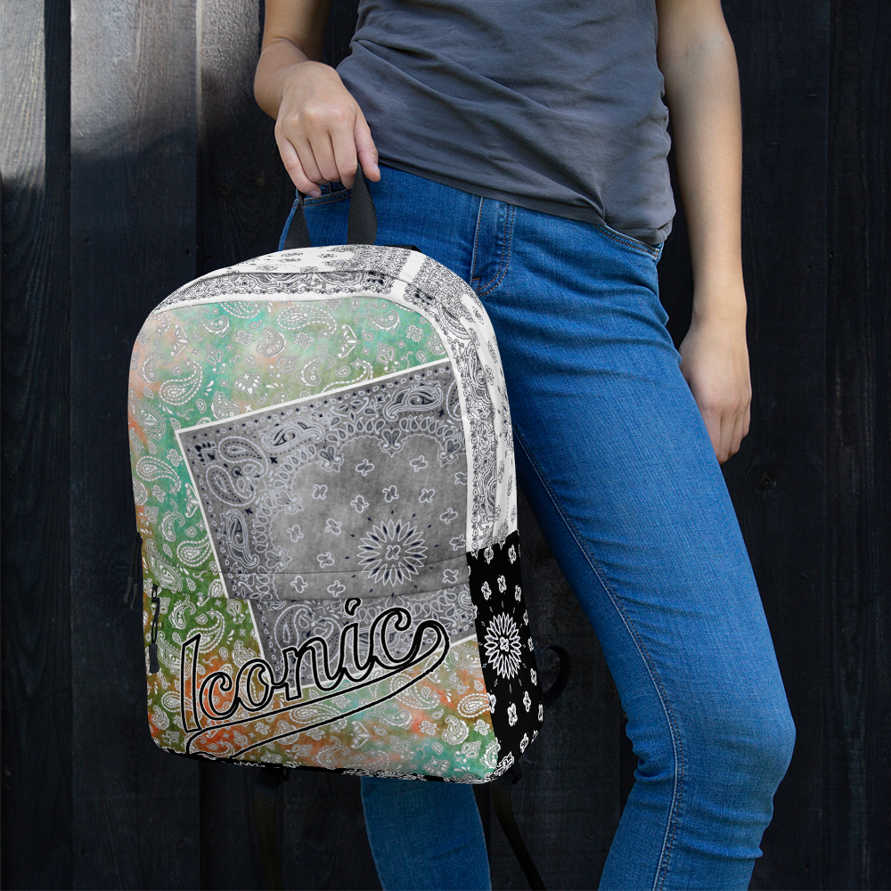 ROYAL ICONIC | Bandana Patchwork BACKPACK Digital Frontier HueMan Gang Tie Dye Classic Urban Hippie