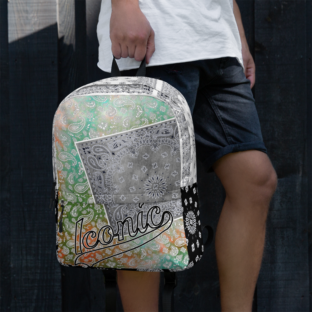 ROYAL ICONIC | Bandana Patchwork BACKPACK Digital Frontier HueMan Gang Tie Dye Classic Urban Hippie
