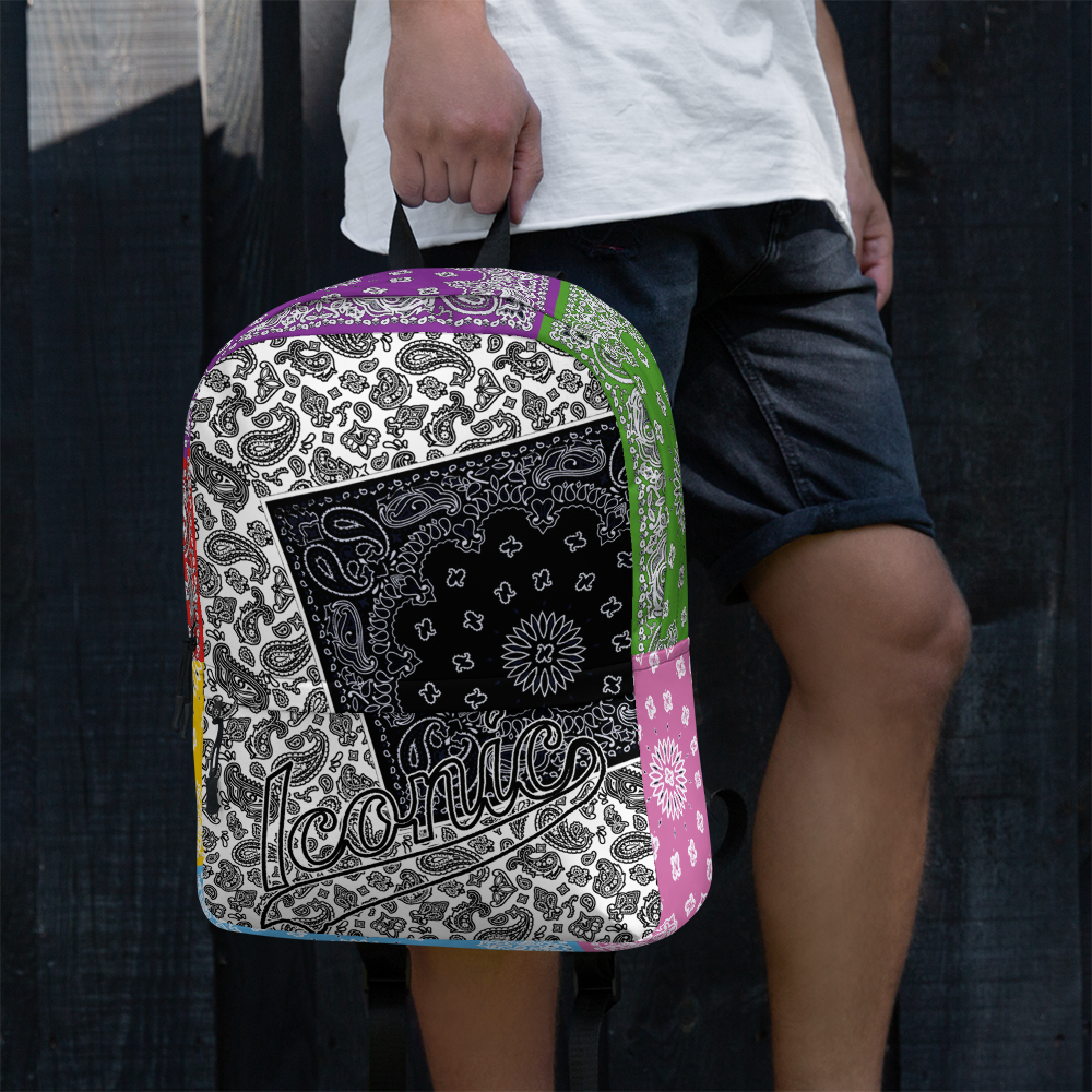 ROYAL ICONIC | Bandana Patchwork BACKPACK Digital Frontier HueMan Gang Cobain Collective Carousel 3 Color Variations