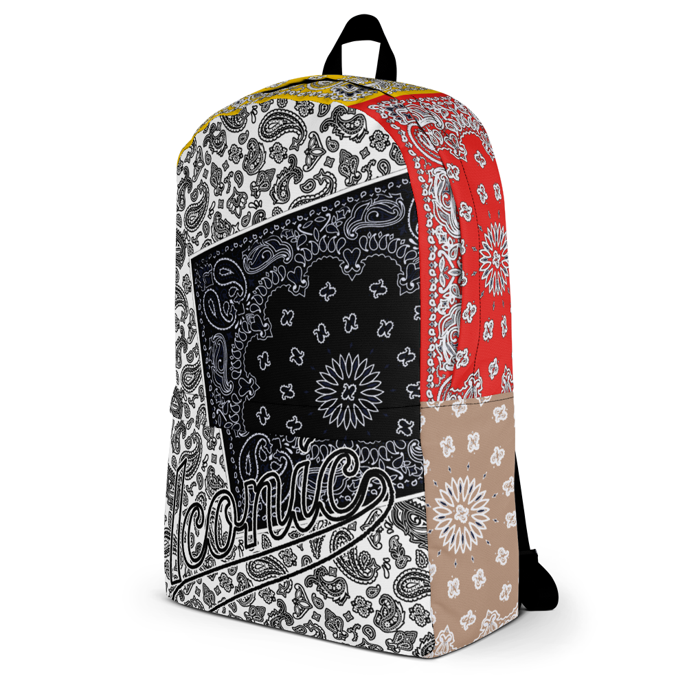 ROYAL ICONIC | Bandana Patchwork BACKPACK Digital Frontier HueMan Gang Cobain Collective Carousel 3 Color Variations