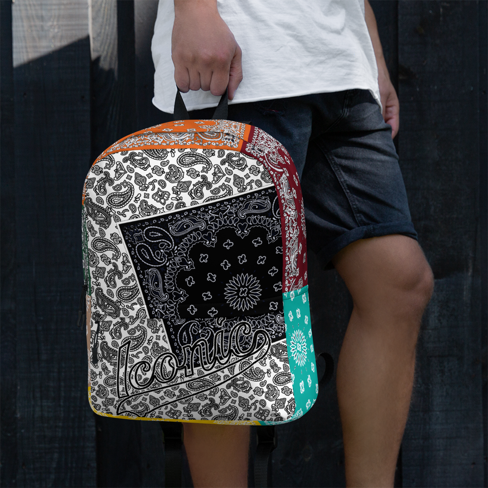 ROYAL ICONIC | Bandana Patchwork BACKPACK Digital Frontier HueMan Gang Cobain Collective Carousel 3 Color Variations