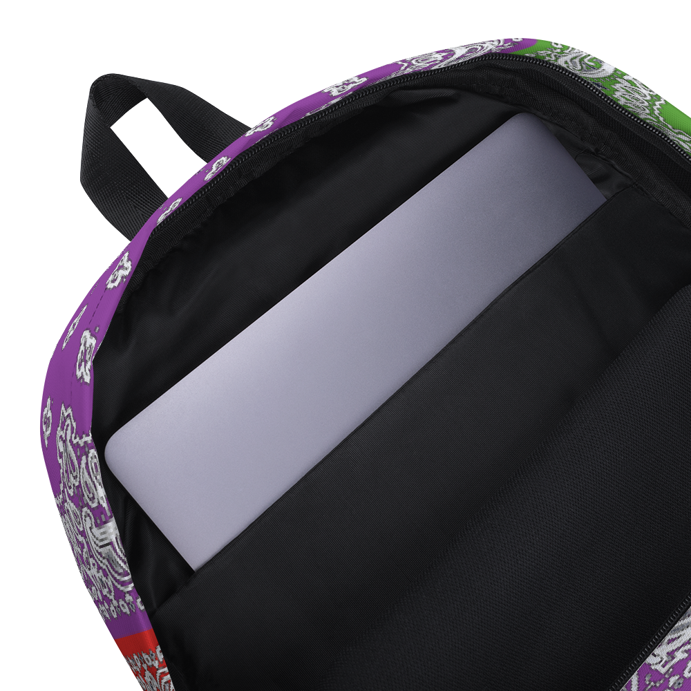 ROYAL ICONIC | Bandana Patchwork BACKPACK Digital Frontier HueMan Gang Cobain Collective Carousel 3 Color Variations