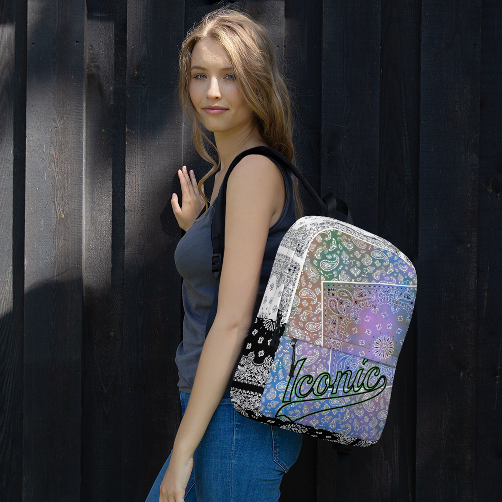 ROYAL ICONIC | Bandana Patchwork BACKPACK Digital Frontier HueMan Gang Tie Dye Aethereal 1 Pastel