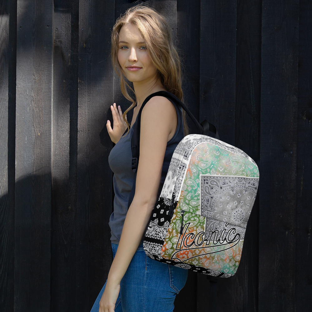 ROYAL ICONIC | Bandana Patchwork BACKPACK Digital Frontier HueMan Gang Tie Dye Classic Urban Hippie