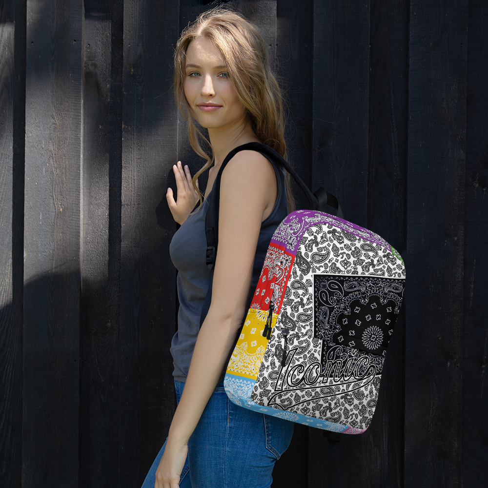 ROYAL ICONIC | Bandana Patchwork BACKPACK Digital Frontier HueMan Gang Cobain Collective Carousel 3 Color Variations