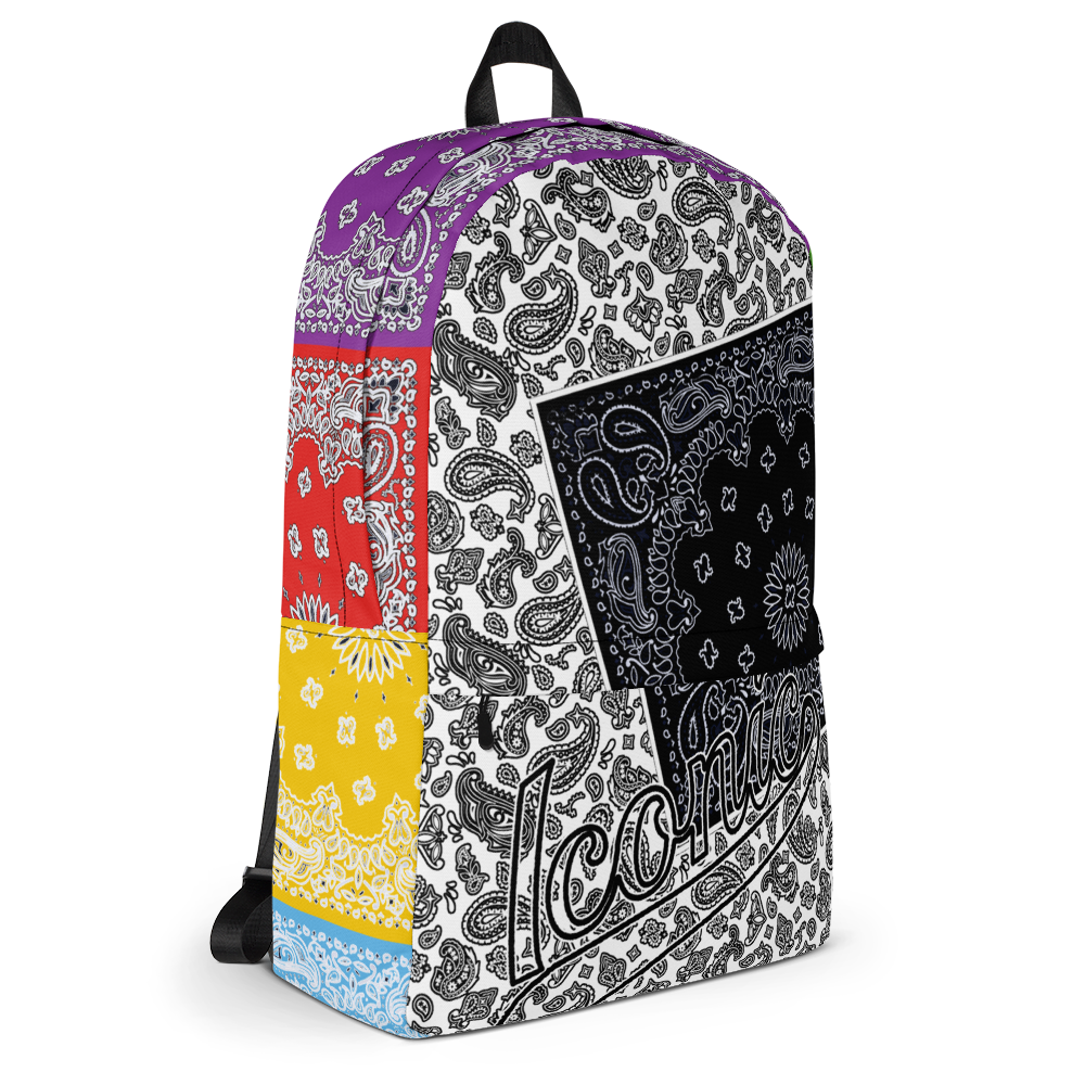 ROYAL ICONIC | Bandana Patchwork BACKPACK Digital Frontier HueMan Gang Cobain Collective Carousel 3 Color Variations