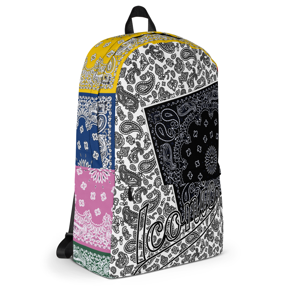 ROYAL ICONIC | Bandana Patchwork BACKPACK Digital Frontier HueMan Gang Cobain Collective Carousel 3 Color Variations