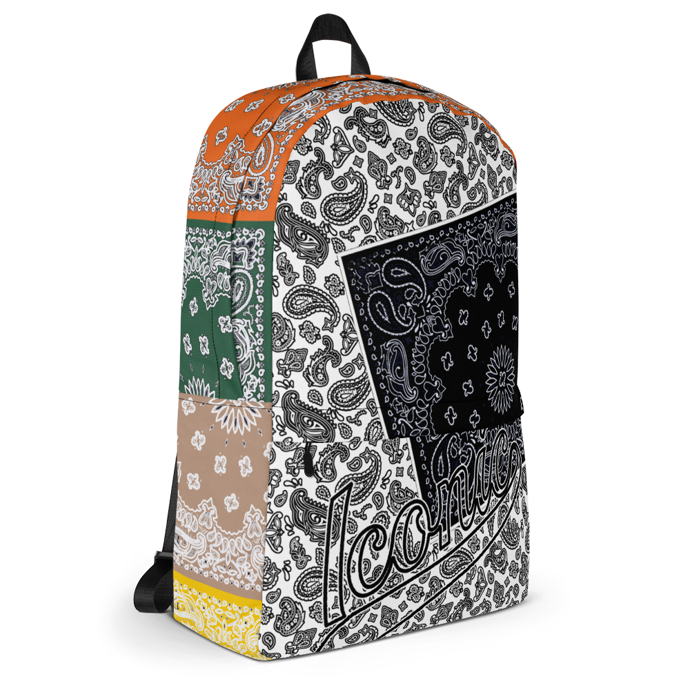 ROYAL ICONIC | Bandana Patchwork BACKPACK Digital Frontier HueMan Gang Cobain Collective Carousel 3 Color Variations
