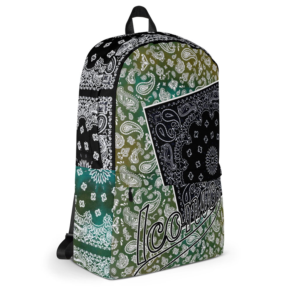 ROYAL ICONIC | Bandana Flag Tie Dye Aether Pour Color Block BACKPACK HueMan Gang Acid Wash Ice Dye Autumn Fields & Forests 2 Variations