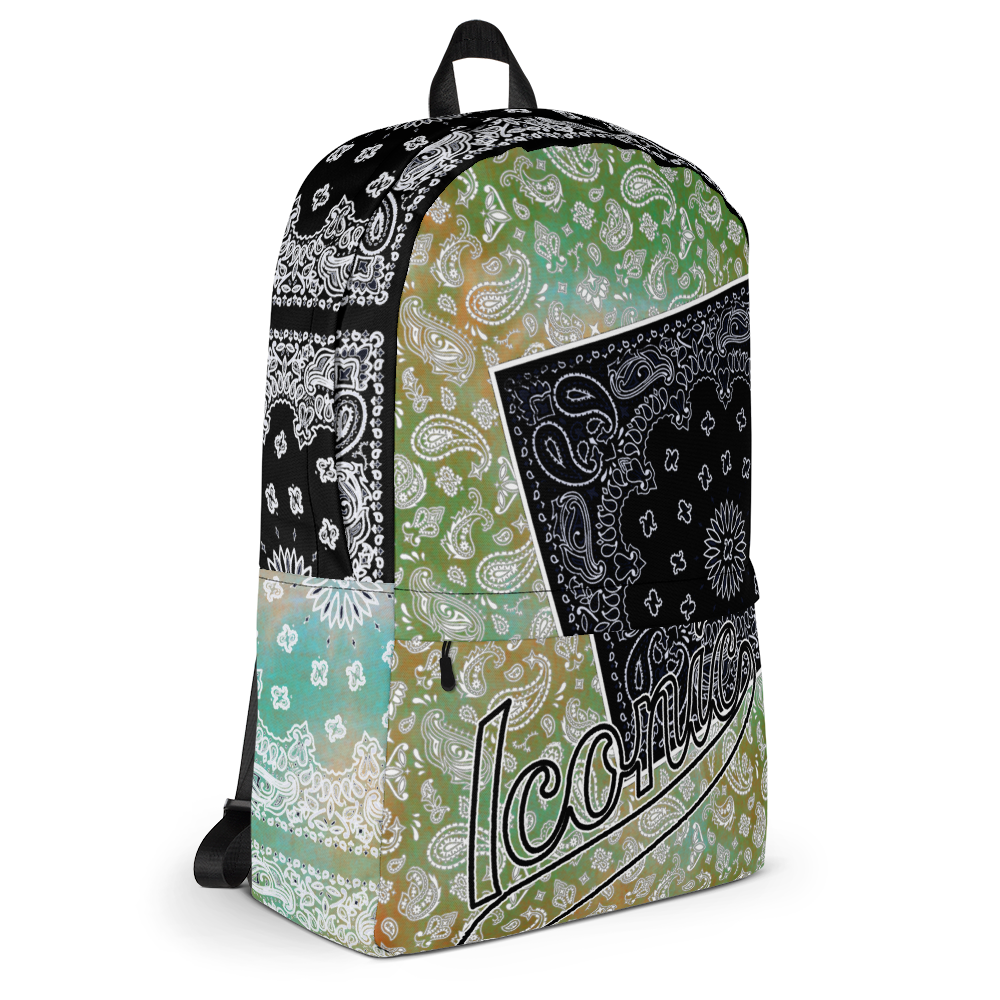 ROYAL ICONIC | Bandana Flag Tie Dye Aether Pour Color Block BACKPACK HueMan Gang Acid Wash Ice Dye Autumn Fields & Forests 2 Variations