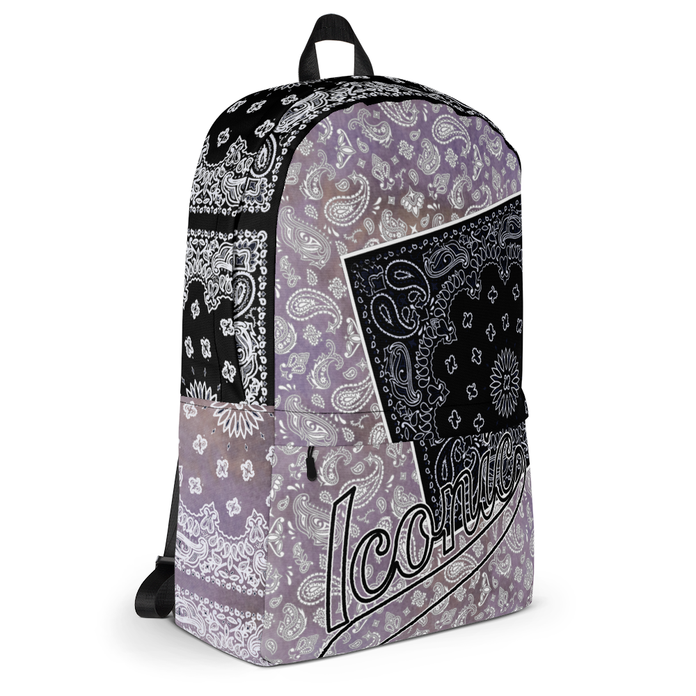 ROYAL ICONIC | Bandana Flag Tie Dye Aquarius Pour Color Block BACKPACK HueMan Gang Acid Wash Ice Dye Pastel Purple Dust Color Cloud