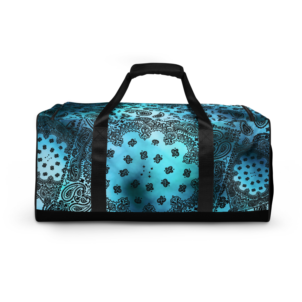 ROYAL ICONIC | OG Candy Bandana Tie Dye Paisley Cloud Dye Skate Bag Gang Gang Duffel Bag Sky Baby Blue Retro Baseball Logo