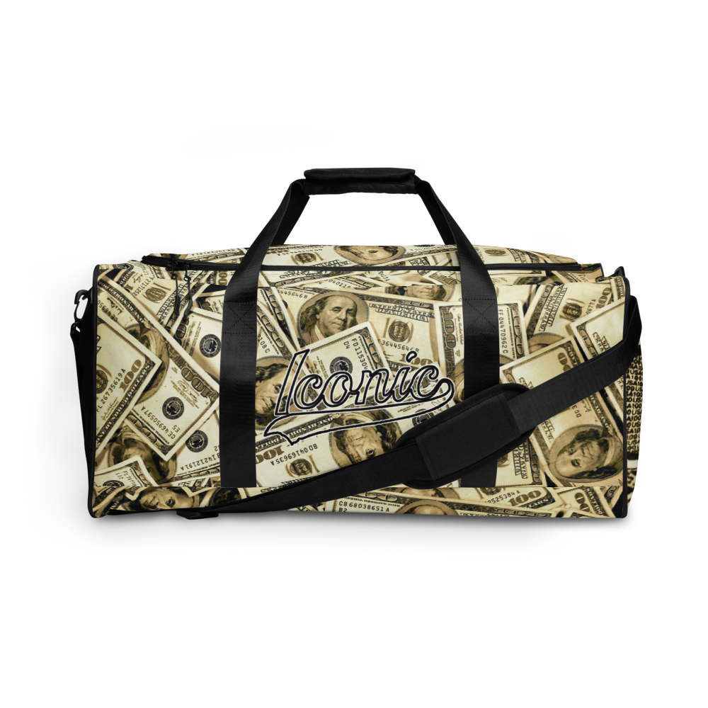 ROYAL ICONIC | The 100 Dollar Duffel Bag Nu Money Iconic MM's Workout Gym Bag GTA Guap Im in my Bag Secure the Bag Pink Money Bag | Classic Cash Bag Variant