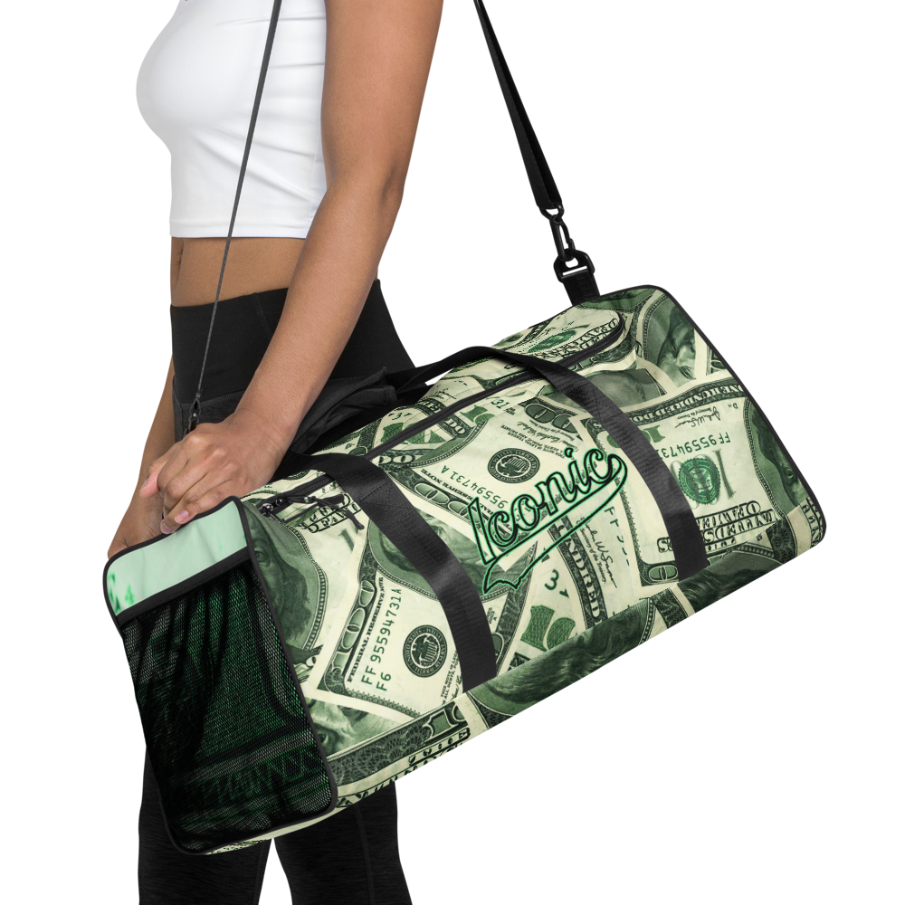 ROYAL ICONIC | The 100 Dollar Duffel Bag Nu Money Iconic MM's Workout Gym Bag GTA Guap Secure the Bag | Digital Greenbacks