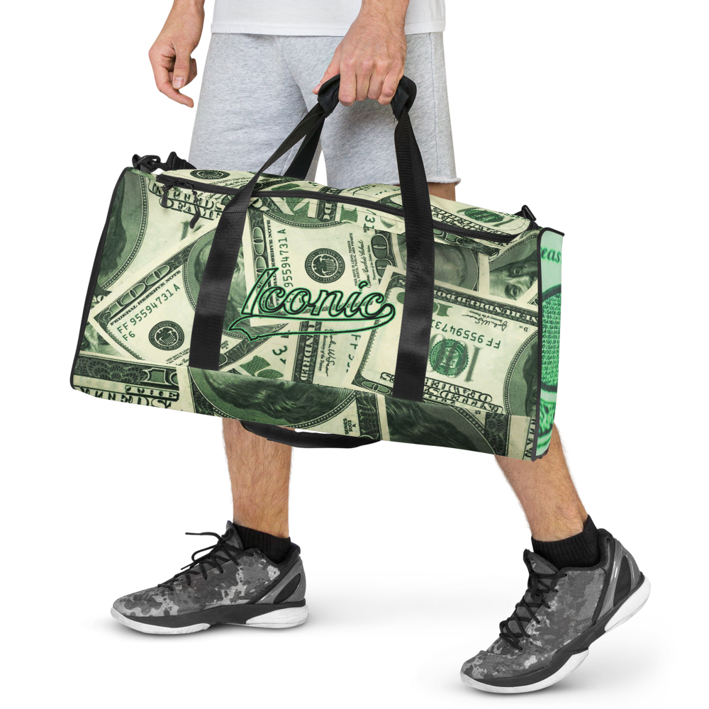 ROYAL ICONIC | The 100 Dollar Duffel Bag Nu Money Iconic MM's Workout Gym Bag GTA Guap Secure the Bag | Digital Greenbacks