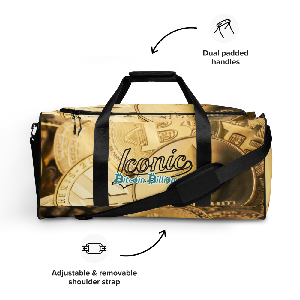 ROYAL ICONIC | Bitcoin Billionaire Money Manifest Duffle Bag The New Economy Iconic BB's Crypto Cash Secure the Bag | Btc Bills Variants