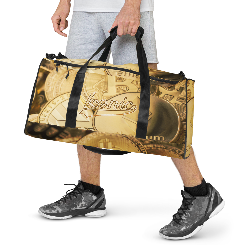 ROYAL ICONIC | Bitcoin Billionaire Money Manifest Duffle Bag The New Economy Iconic BB's Crypto Cash Secure the Bag | Gold Standard Variants