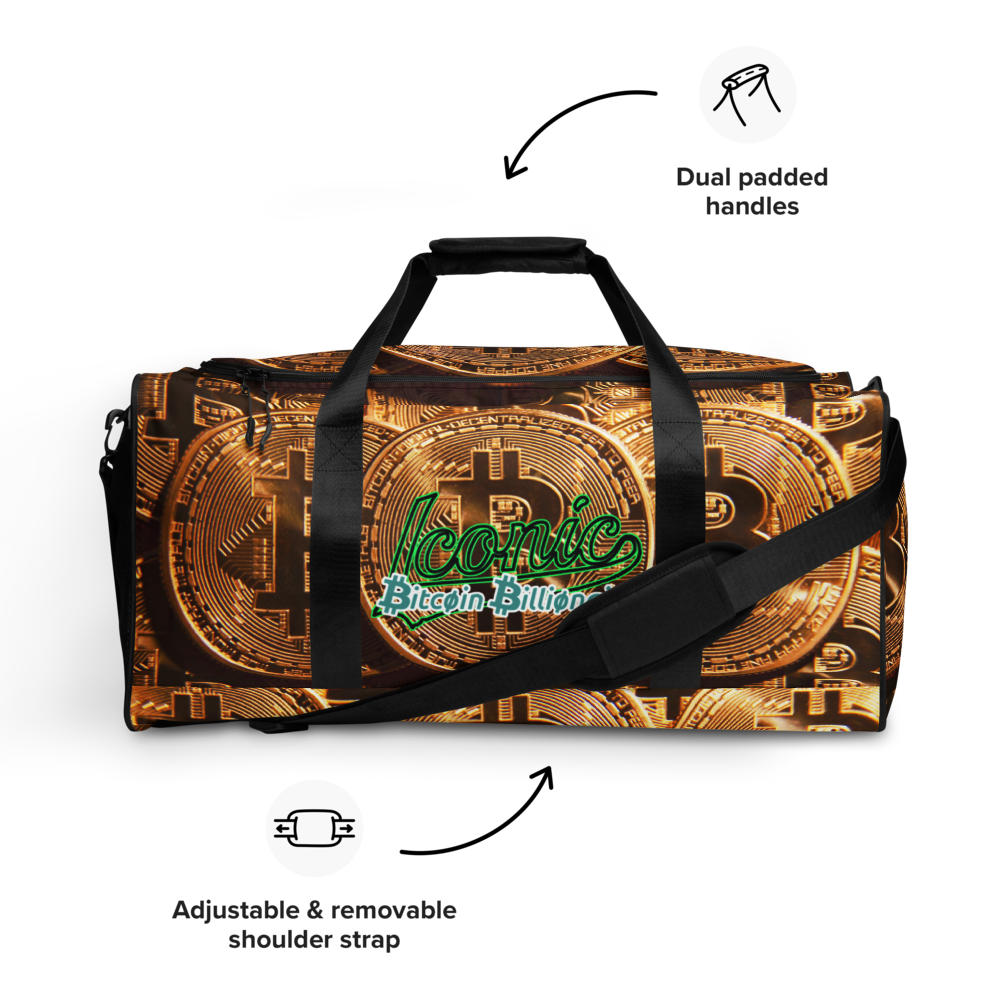 ROYAL ICONIC | Bitcoin Billionaire Money Manifest Duffle Bag The New Economy Iconic BB's Crypto Cash Secure the Bag | Btc Digital Gold Variants