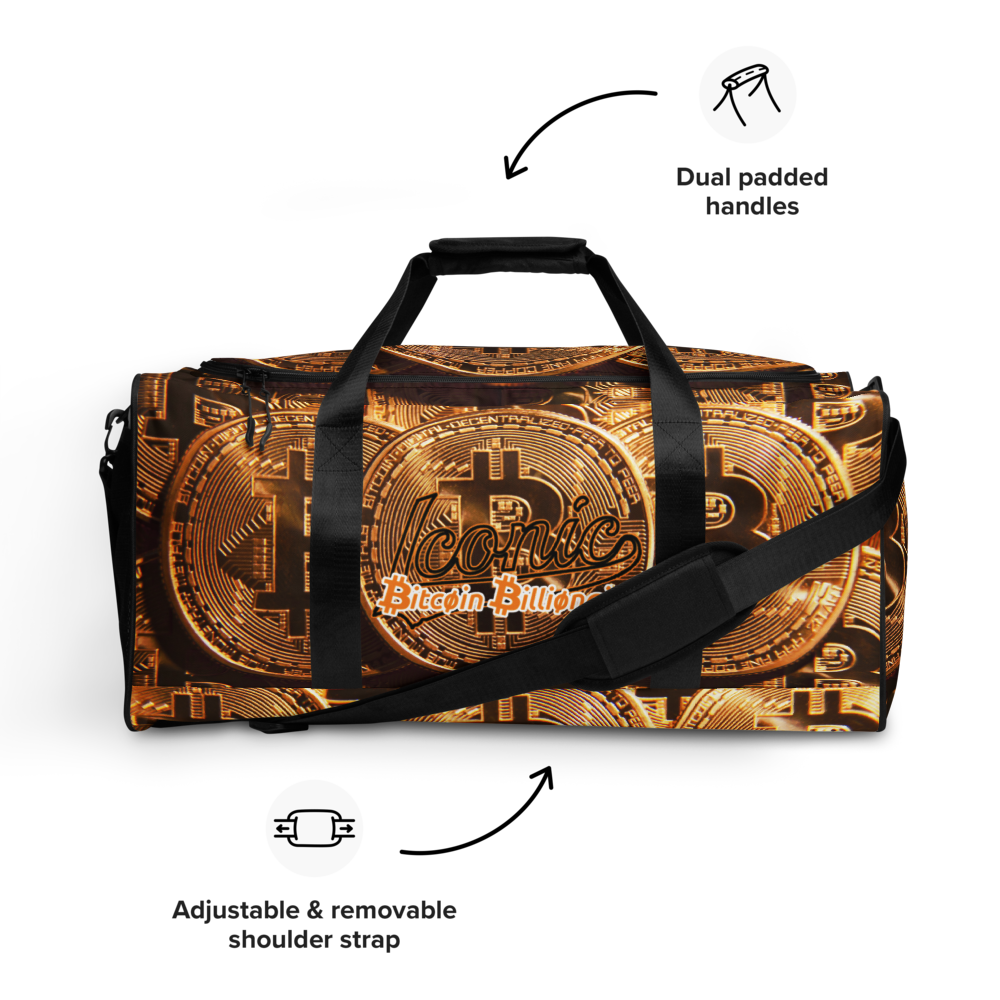 ROYAL ICONIC | Bitcoin Billionaire Money Manifest Duffle Bag The New Economy Iconic BB's Crypto Cash Secure the Bag | Btc Digital Gold Variants