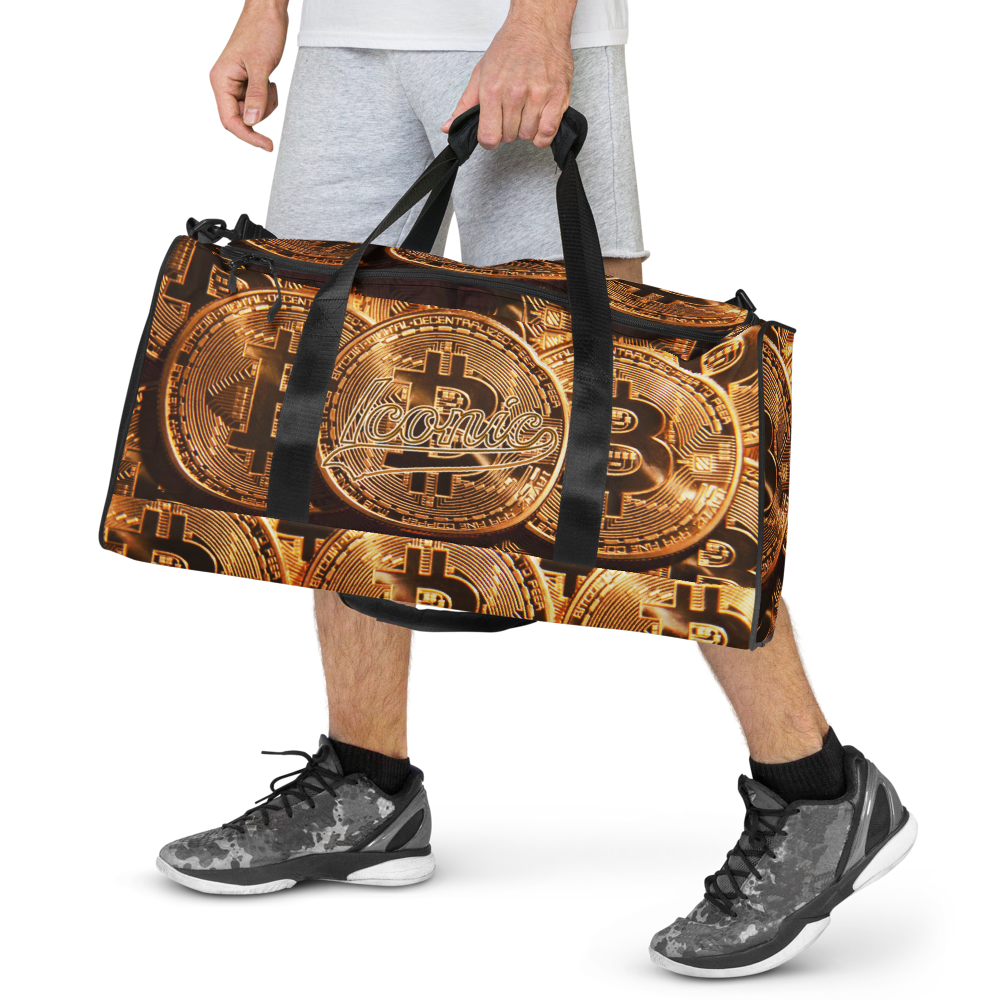 ROYAL ICONIC | Bitcoin Billionaire Money Manifest Duffle Bag The New Economy Iconic BB's Crypto Cash Secure the Bag | Btc Gold Standard Variants