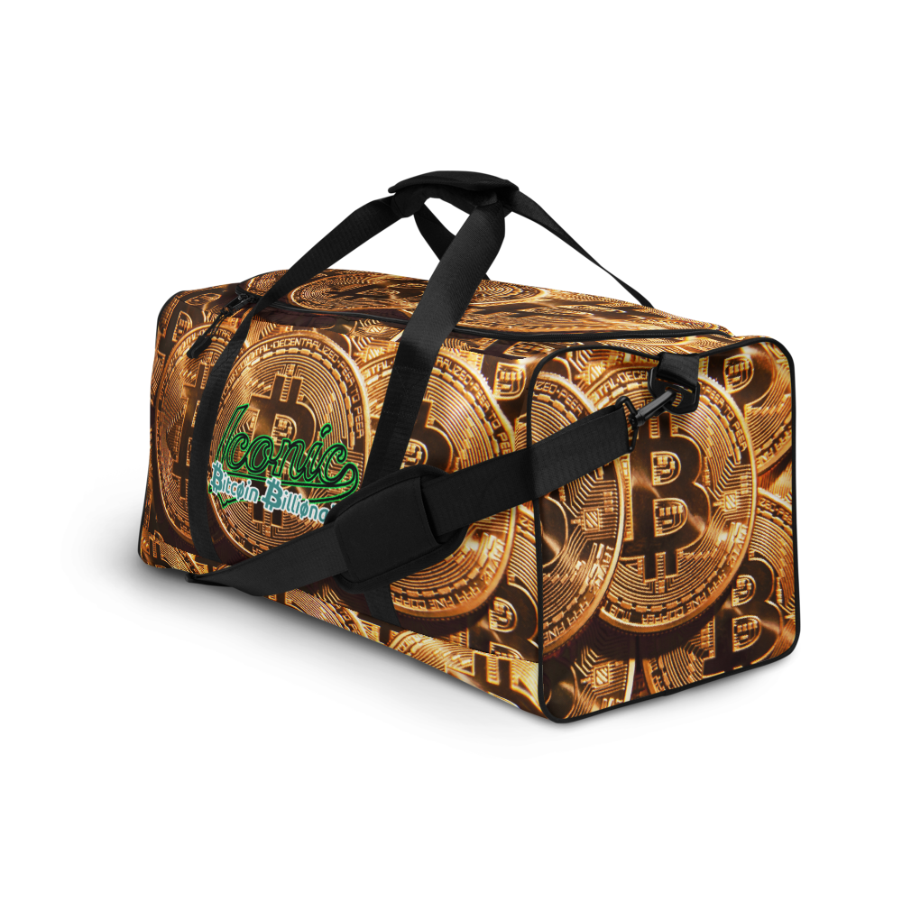 ROYAL ICONIC | Bitcoin Billionaire Money Manifest Duffle Bag The New Economy Iconic BB's Crypto Cash Secure the Bag | Btc Digital Gold Variants