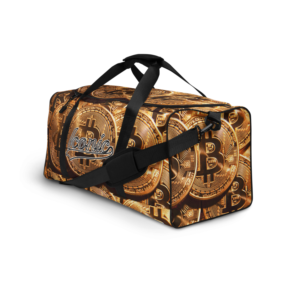 ROYAL ICONIC | Bitcoin Billionaire Money Manifest Duffle Bag The New Economy Iconic BB's Crypto Cash Secure the Bag | Btc Gold Standard Variants
