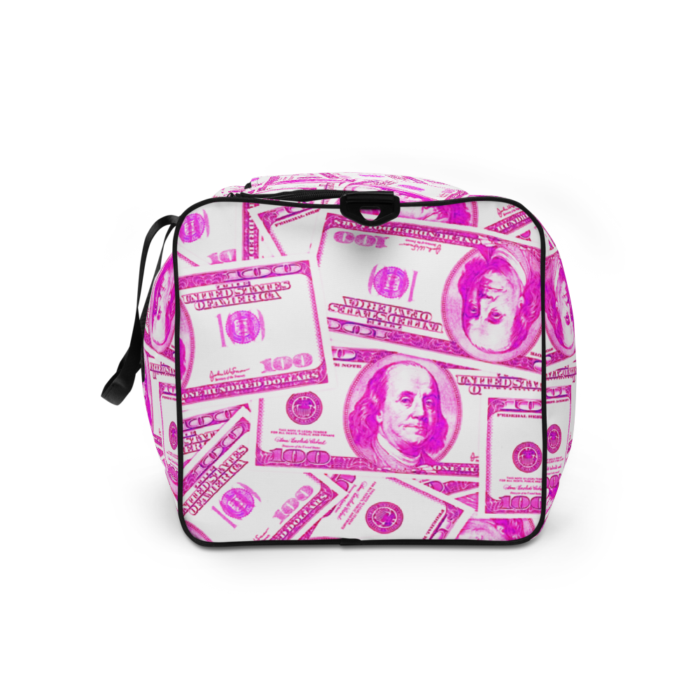 ROYAL ICONIC | The 100 Dollar Duffel Bag Nu Money Iconic MM's Workout Gym Bag GTA Guap Im in my Bag Secure the Bag Pink Money Bag | Classic Cash Bag Variant