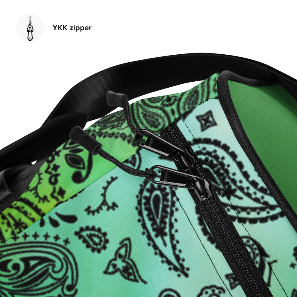 ROYAL ICONIC | OG Candy Bandana Tie Dye Paisley Cloud Dye Skate Bag Gang Gang Duffel Bag Teal Alien Eilish Retro Baseball Logo