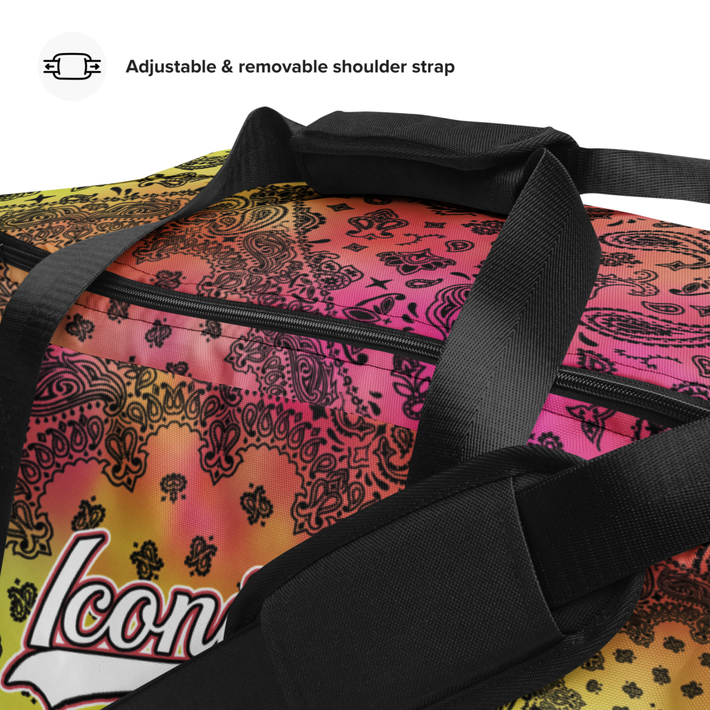 ROYAL ICONIC | OG Candy Bandana Tie Dye Paisley Cloud Dye Skate Bag Gang Gang Duffel Bag Pink Lemonade Banana Cabaret Retro Baseball Logo